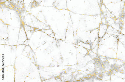 Luxury Marble background with golden pattern texture vector.