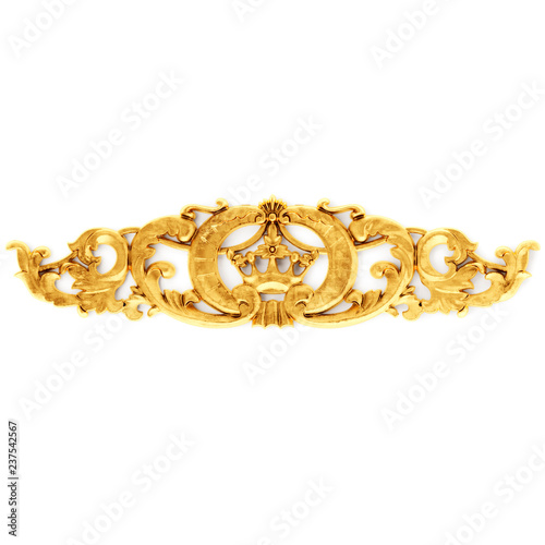 Gilded stucco, collection gold cartouche 