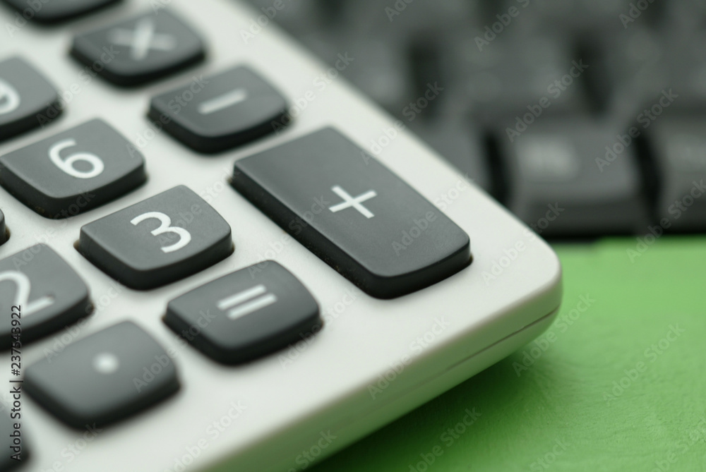 closeup of a calculator closeup of a calculator