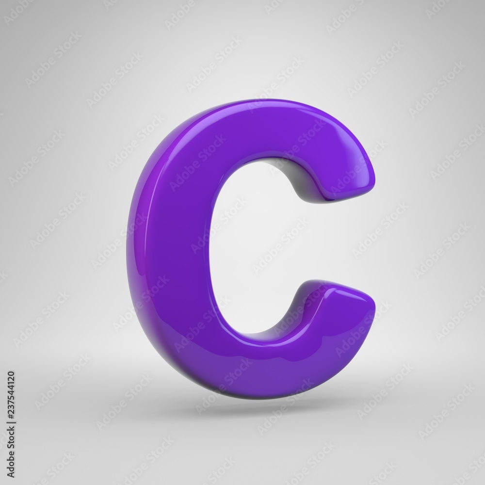Proton purple color letter C uppercase isolated on white background Proton purple color letter C uppercase isolated on white background