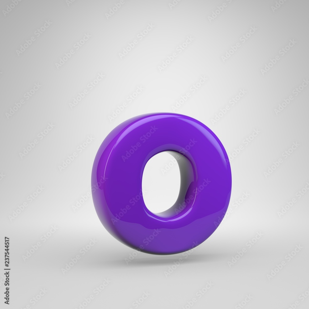 Proton purple color letter O lowercase isolated on white background Proton purple color letter O lowercase isolated on white background