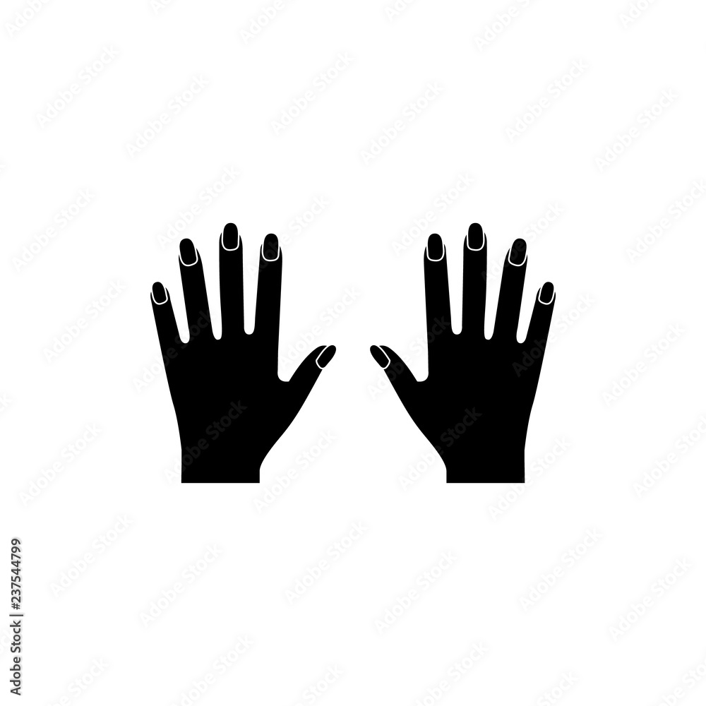 Fototapeta premium Manicure icon, logo on white background