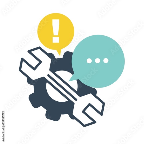 Help service helping hotline support of customers and clients
