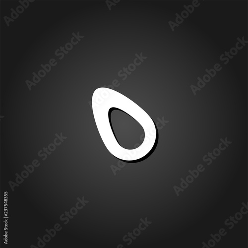 Fruits Avocado icon flat