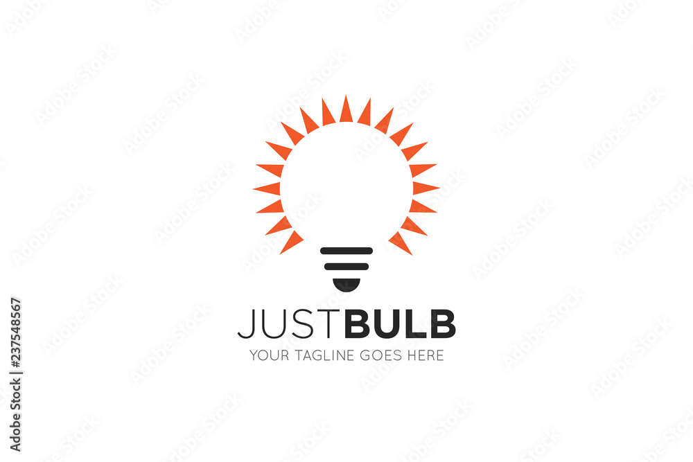 bulb light lamp logo and icon design template bulb light lamp logo and icon design template