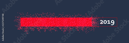roter Glitzer Ladebalken 2019