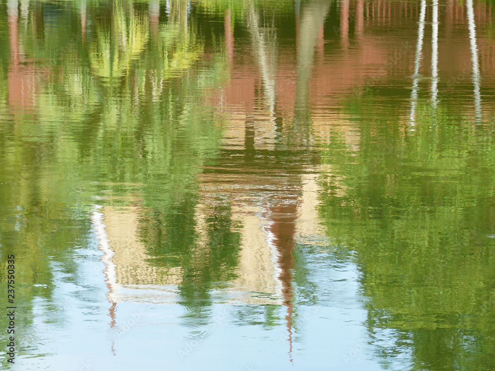 colorful abstract water reflection