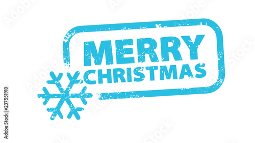 Stempel - Merry Christmas - Eiskristall