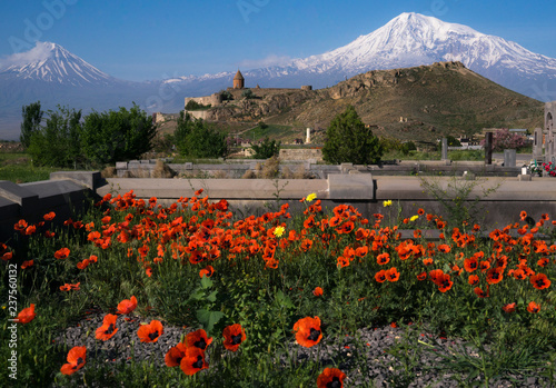 Chor Virap and Ararat mountains