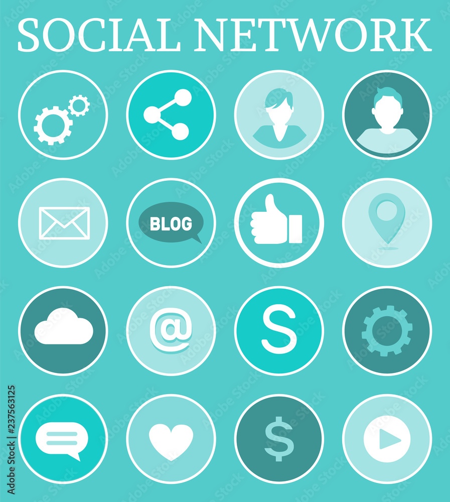 Social Network Networking Vector Illustration