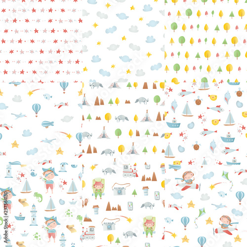 Baby seamless pattern