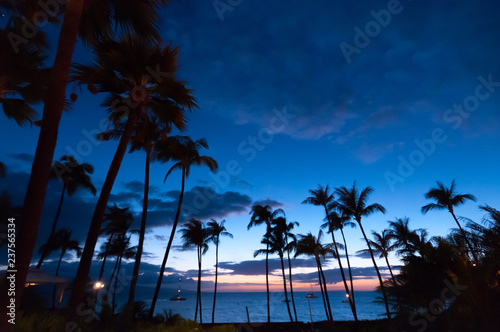 Maui, HI - April 22, 2008 - The Westin Resort at sunset on the island of Maui in Hawaii, USA
