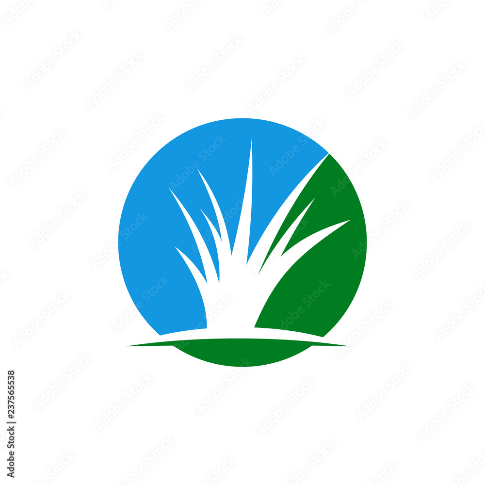 grass logo template design vector illustration grass logo template design vector illustration