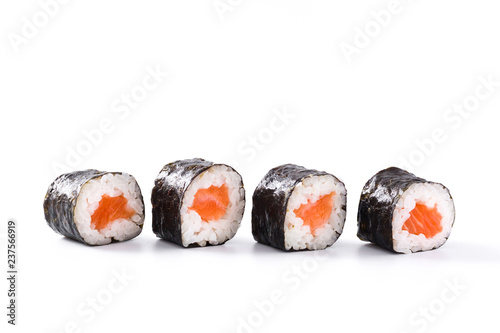 sushi isolated on white background © chandlervid85