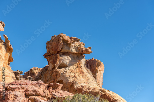 Rock formations at the Stadsaal Caves in the Cederberg Mountains