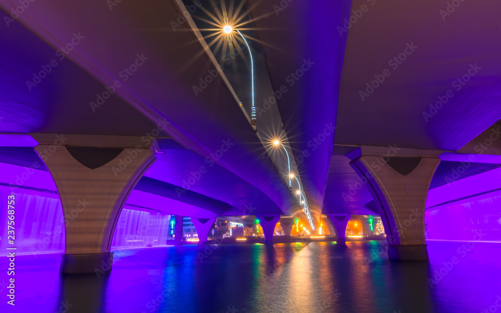 The purple water canal