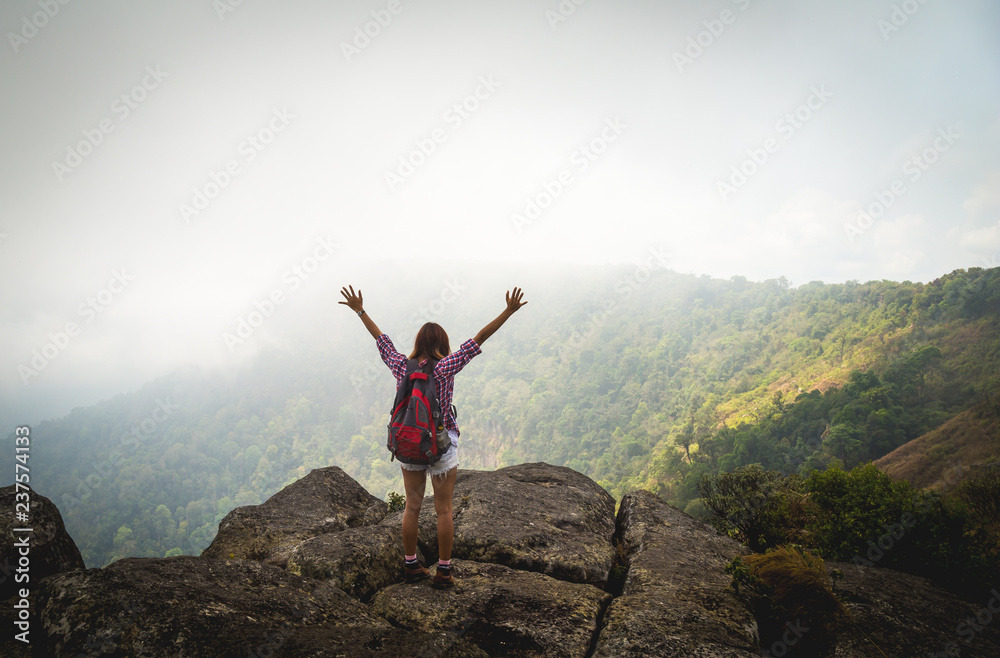 Hiker woman