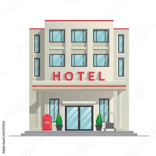 simple modern hotel building