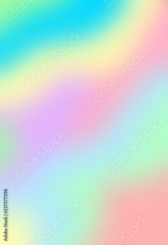 Nice rainbow texture. Holographic foil background. Smooth colorful gradient background. Blurred bright colors neon wallpaper.