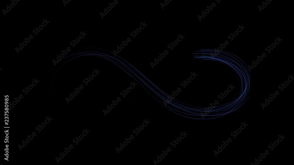 Abstract colorful light streaks effect moving and looping on a black background Abstract colorful light streaks effect moving and looping on a black background