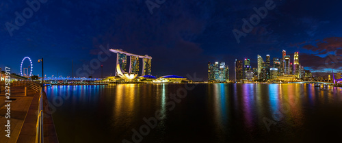 Canvas Print Singapore city skyline