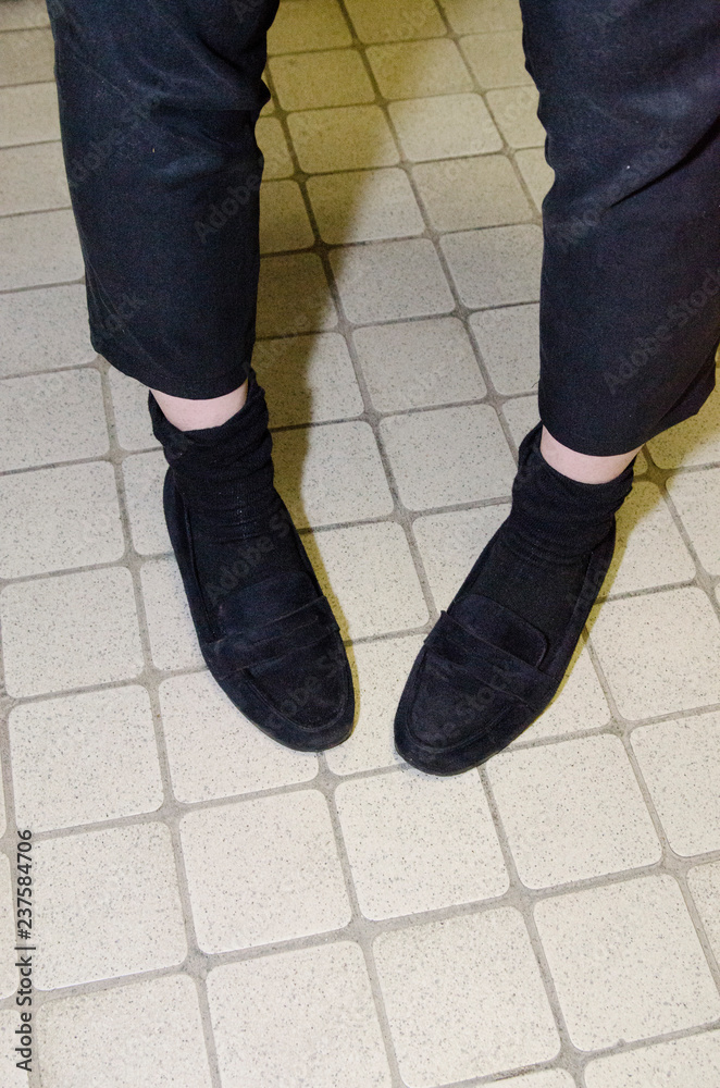 Asian female model poses for pictures in the cityscape