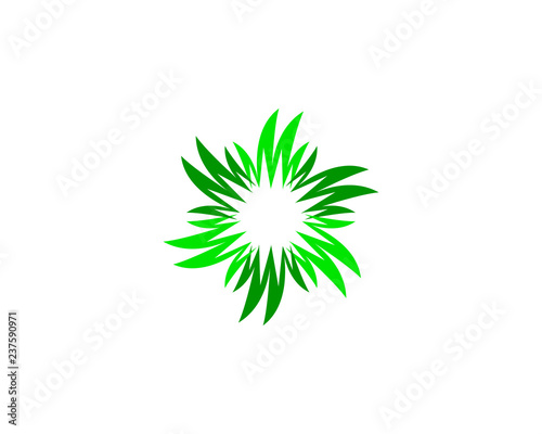 Grass Logo Design Template