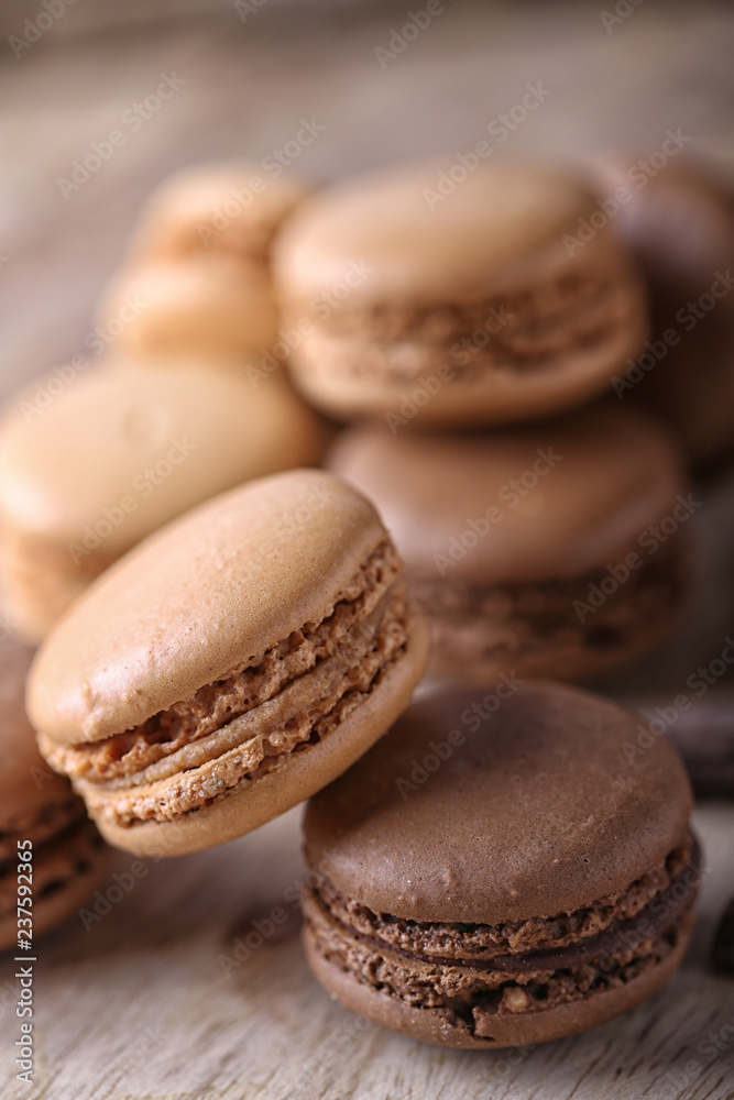 macaron au chocolat 