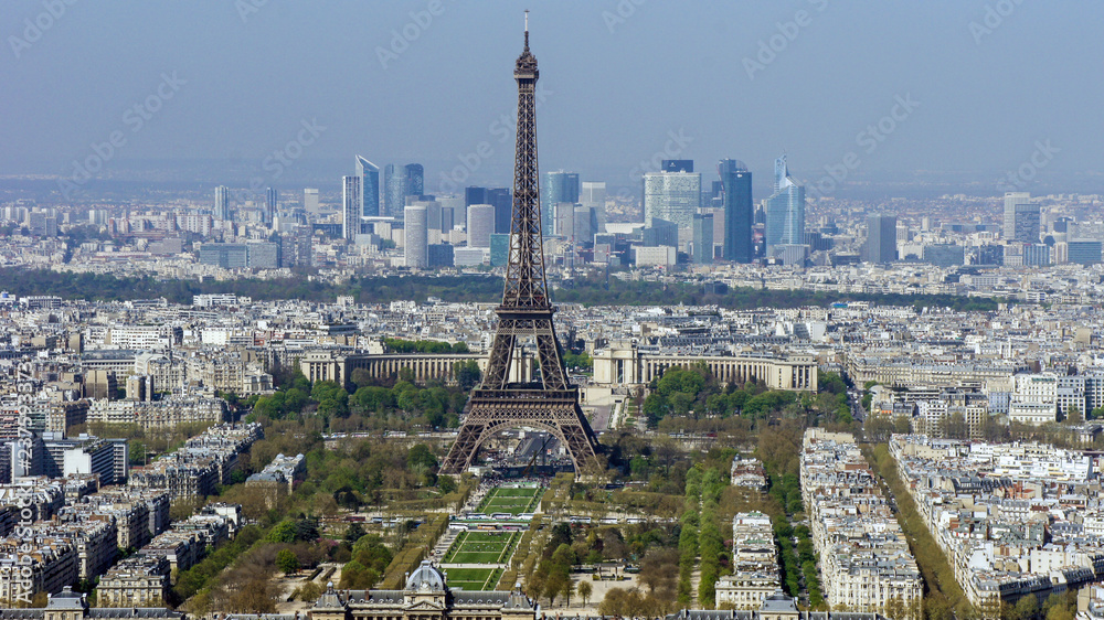 Eiffelturm von oben 