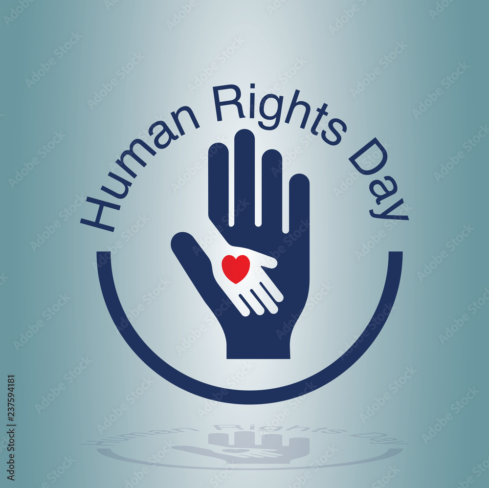 Obraz premium Human rights day concept