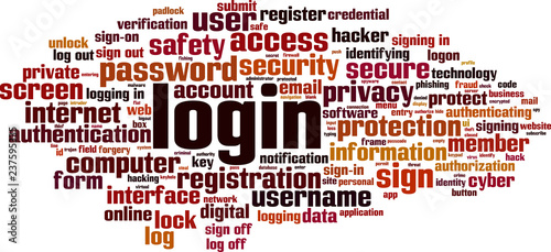 Login word cloud