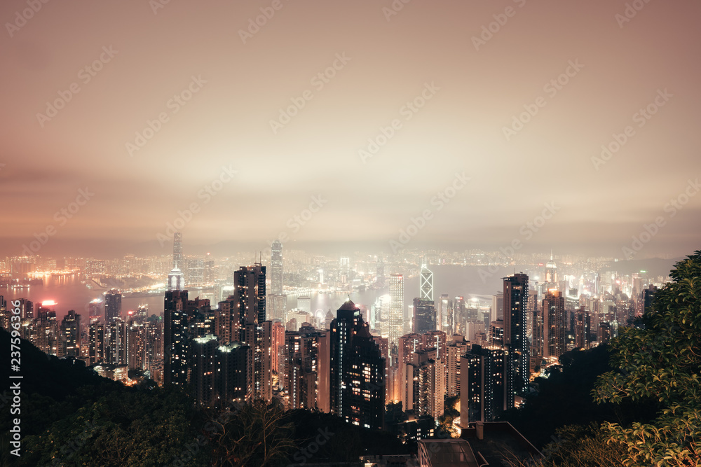 Obraz premium Hong Kong Skyline
