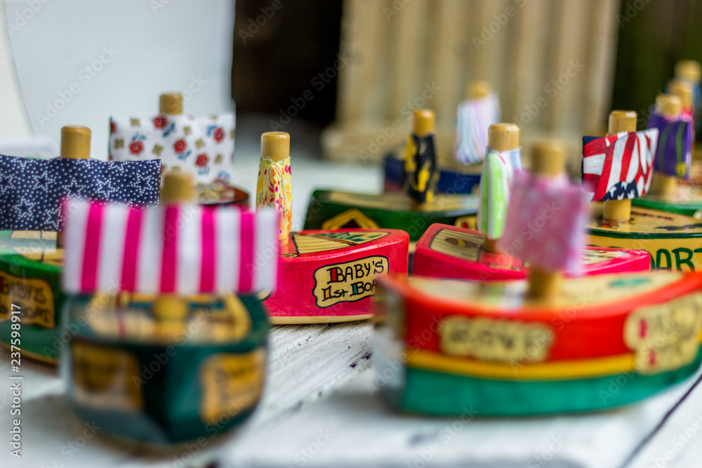 Naklejka premium Toy Boats