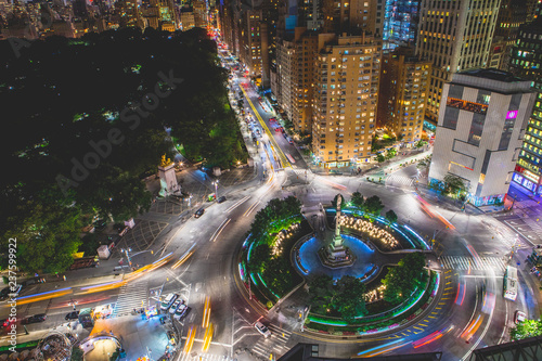 Columbus Circle at Night photo