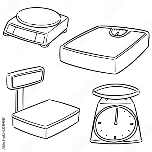 vector set of weighing machine