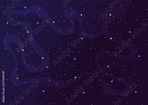 Vector background with space and stars. Vector illustration.