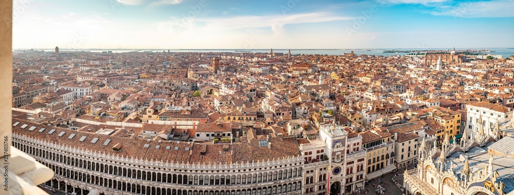 Italy beauty, Venice from the tower on San Marco square, Venezia