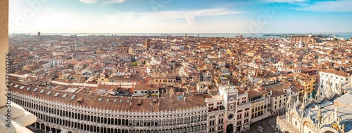 Italy beauty, Venice from the tower on San Marco square, Venezia