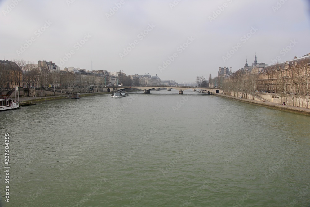 Bridge with Locks in Paris, France