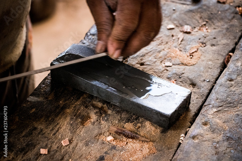 Carpenter blade sharpener black stone