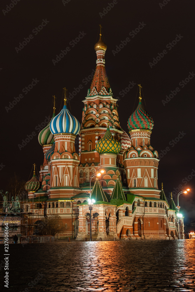 St. Basil's Cathedral.Moscow.Russia. Red square,  Kremlin 