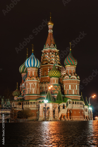 St. Basil's Cathedral.Moscow.Russia. Red square, Kremlin 