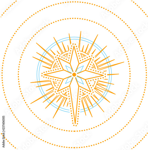 Christmas star  print