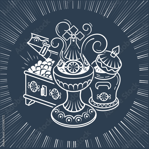 traditional Magi offerings black