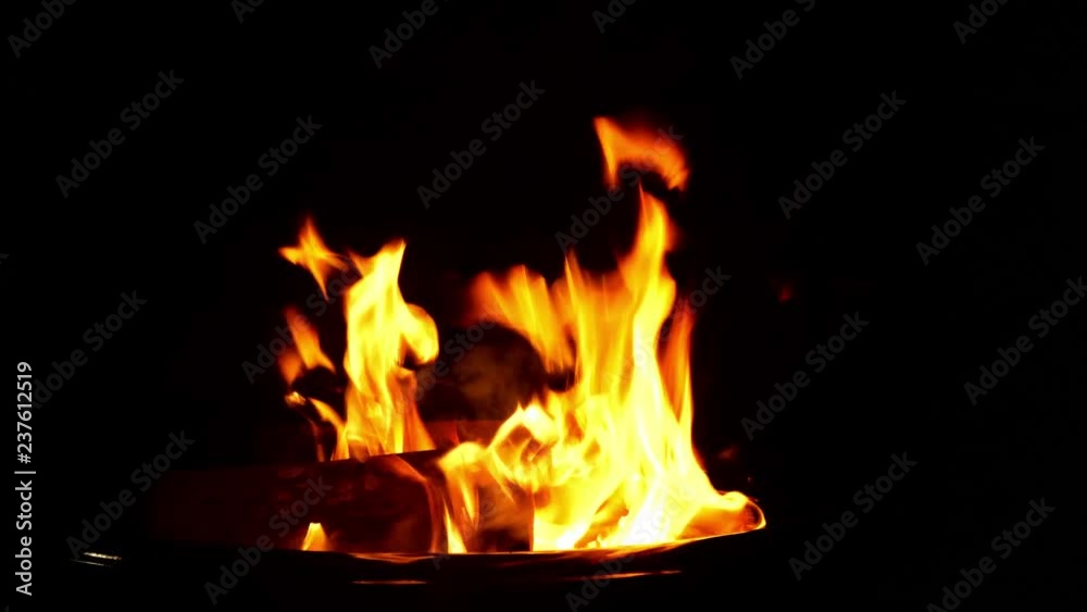 Fire over black background Fire over black background