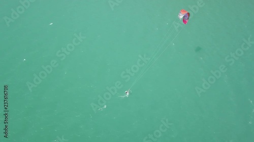 Kite foiling in Annecy France