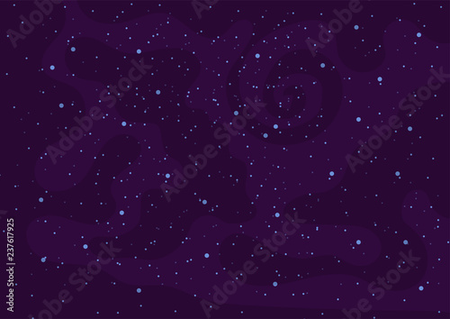 Vector background with space and stars. Vector illustration.