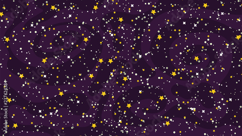 Vector background with space and stars. Vector illustration.