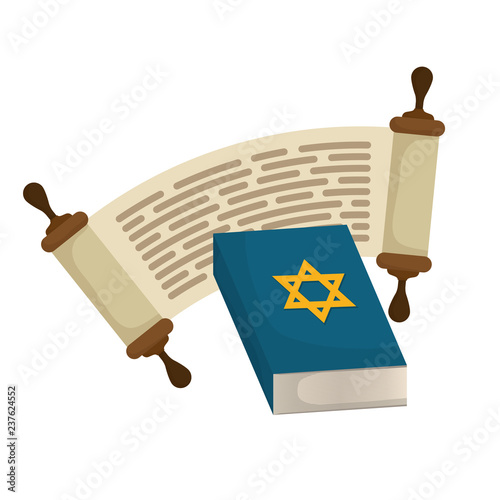 jewish holy book with star