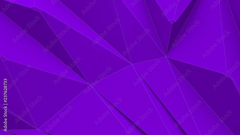 Polygon background with contrast outlines 3d rendering Polygon background with contrast outlines 3d rendering